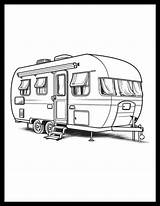 20 Free Printable RV & Camper Coloring Pages For All Ages sketch template
