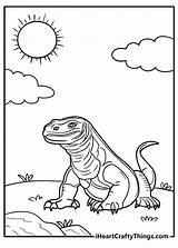 25 Free Komodo Dragon Coloring Pages For Kids sketch template