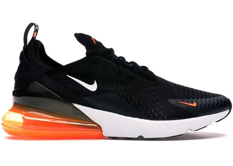 Nike Air Max 270 Black White Total Orange Men's - AH8050-014 - US