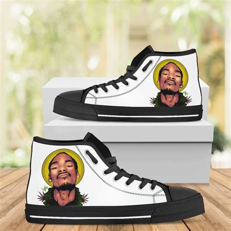 Snoop Dogg Custom Hightops Rapper Shoes Custom Music Shoes | Etsy