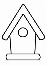 Birdhouse Coloring Pages Printable sketch template