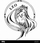 Leo Zodiac Coloring Pages sketch template