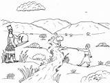 Robins Great Coloring Pages David Takes On Goliath With Just A Sling sketch template
