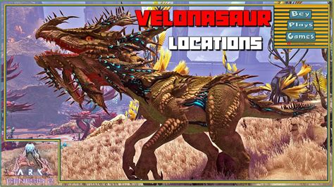 ARK: Genesis 2 | VELONASAUR Spawn Locations | The DINO TURRET Is BACK ...