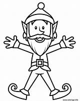 Coloriage Lutin Pere Noel Dessin De à Imprimer sketch template