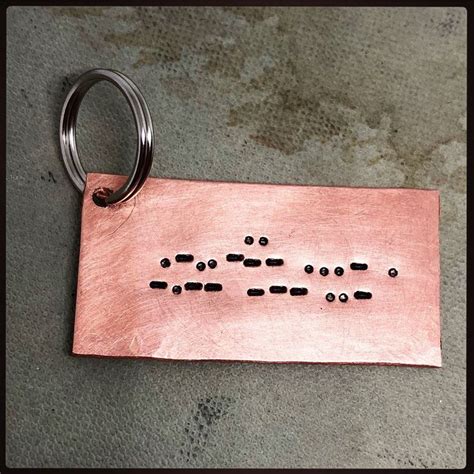 I LOVE YOU Secret message morse code Hand stamped 12th | Etsy | 12th anniversary gifts, Hand ...