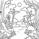 Eden Garden Scene Coloring Page 1641 1312 sketch template