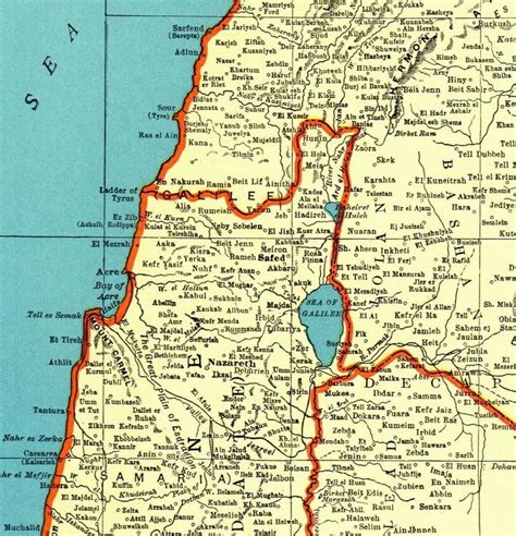 1937 Antique PALESTINE Map Jerusalem Map Syria Lebanon Transjordan Map 6856 Antique Map, Antique ...