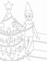 Free Elf Coloring Pages sketch template