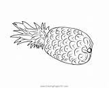 Pineapples 1 Coloring Page For Kids  Free Pineapple Printable sketch template
