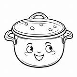 Olla Dibujo Ollas Cocina Visitar Colorea Sketch Coloring Page sketch template