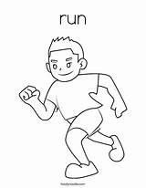 Running Coloring Pages sketch template