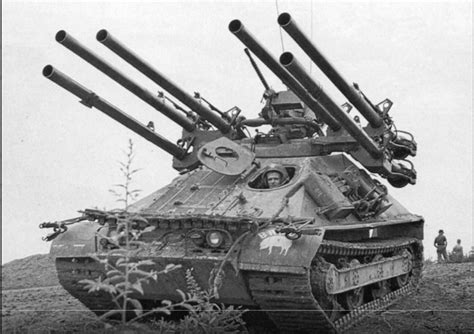 The M50 Ontos. A tracked armored fire support and tank destroyer meant to supplement light or ...