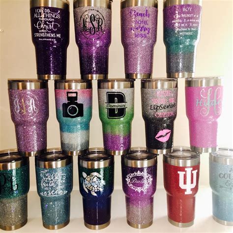 CUSTOM GLITTER DIPPED TUMBLERS!!!! | Glitter tumbler cups, Custom tumblers, Custom cups