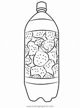 Soda Bottle Coloring Pages sketch template