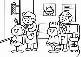 Children In Barber Shop Coloring Pages Stock Vector  Illustration Of sketch template