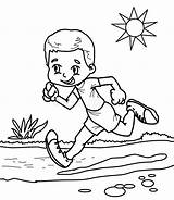 Jogging Coloring Pages Sketch Page sketch template