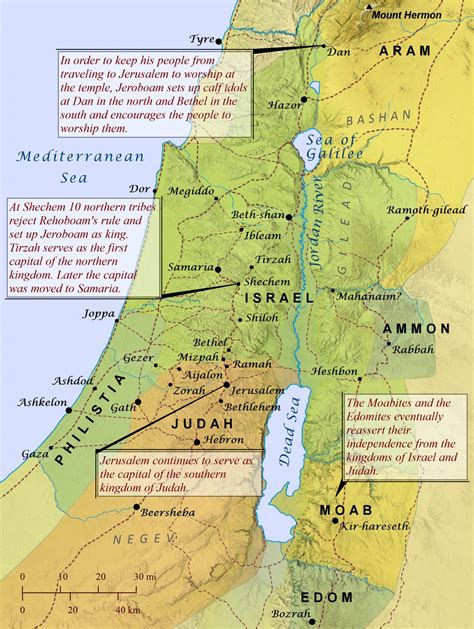 The Kingdoms of Israel and Judah – Bible Mapper Blog