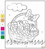 Color By Number Easter coloring Page  Free Printable Coloring Pages sketch template