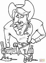 Good Cowboy coloring Page  Free Printable Coloring Pages sketch template