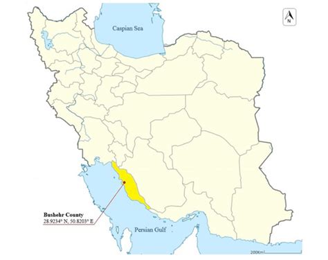 Map of Iran, Bushehr county location in Bushehr province | Download ...