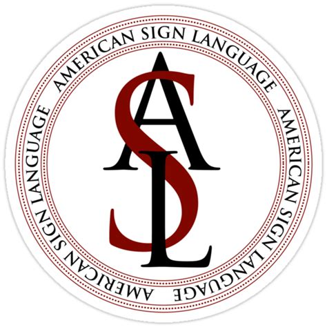 "American Sign Language Logo" Stickers by Zehda | Redbubble