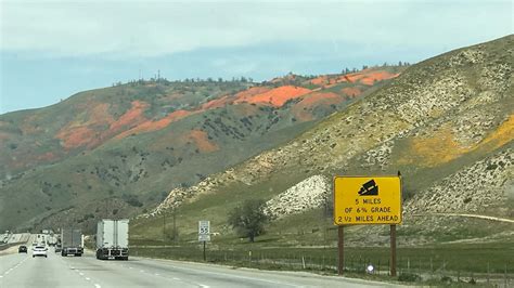 Motorists getting treated to a beautiful sight on the Grapevine - ABC30 ...