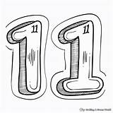 Number 11 Coloring Pages  Free & Printable sketch template