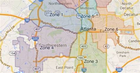 Atlanta's Zones: Atlanta Police Department breaks the city down into ...