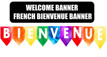 Welcome Banner FRENCH Bienvenue Banner by Everything Frenchie | TPT