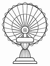 Premium Vector  Table fan Colouring Book Pages For Children And Adults sketch template