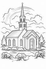 Church Coloring Sheets Free To Print sketch template
