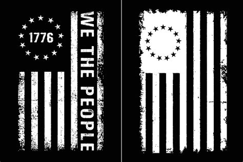 We The People 1776 Distressed Flag Design 18877425 Vector Art at Vecteezy