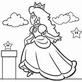 Princess Peach Coloring Page  Printable & Fun sketch template