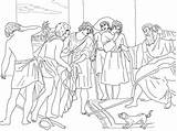 Joseph And Potiphar Coloring Page Sketch sketch template