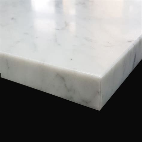 Carrara Honed Pencil Edge Step Tread Marble Size 1250x300x30