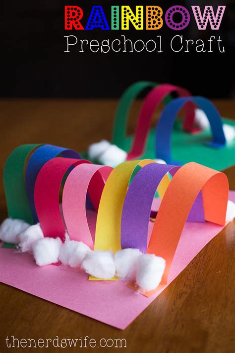 Rainbow Preschool Craft with Elmer's Early Learners - The Nerd's Wife