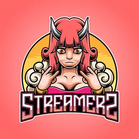 Streamers esport mascot logo design 10314635 Vector Art at Vecteezy