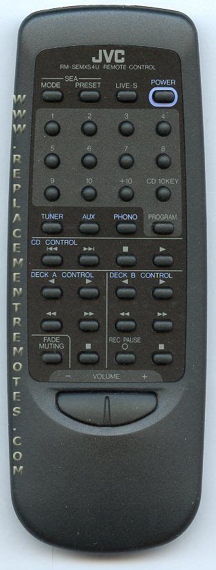 Buy JVC RM-SEMXS4U RMSEMXS4U Audio System Remote Control