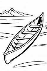 20 Canoe Coloring Pages For Kids  ShadeMaze sketch template