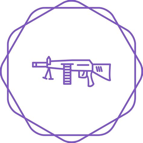 Machine Gun Vector Icon 22523793 Vector Art at Vecteezy