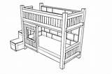 Bunk Bed Coloring Page sketch template