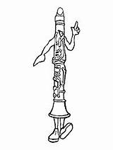 Woodwind Musical Instruments Coloring Pages sketch template