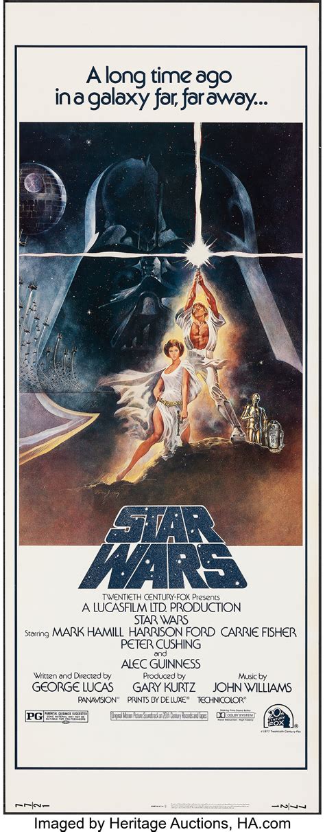 Star Wars (20th Century Fox, 1977). Rolled, Very Fine-. Insert (14 ...