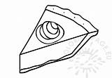 Pumpkin pie slice  Coloring Page sketch template