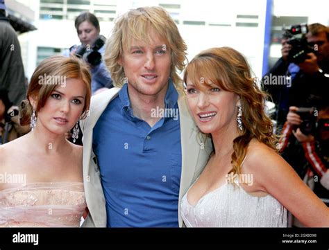 Isla Fisher, Owen Wilson and Jane Seymour at the world premiere of The Wedding Crashers, which ...