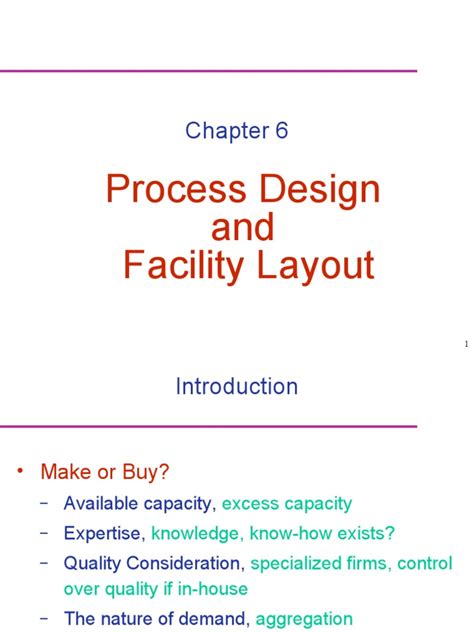 Process Design and Facility Layout | PDF | Automation | Secondary ...