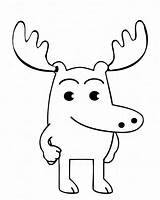 Free Printable Moose Coloring Pages For Kids sketch template