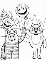 Yo Gabba Coloring Pages Encourage Kids To Sing And Dance  sketch template