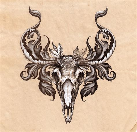 Deer Skull. by urielstempest on DeviantArt